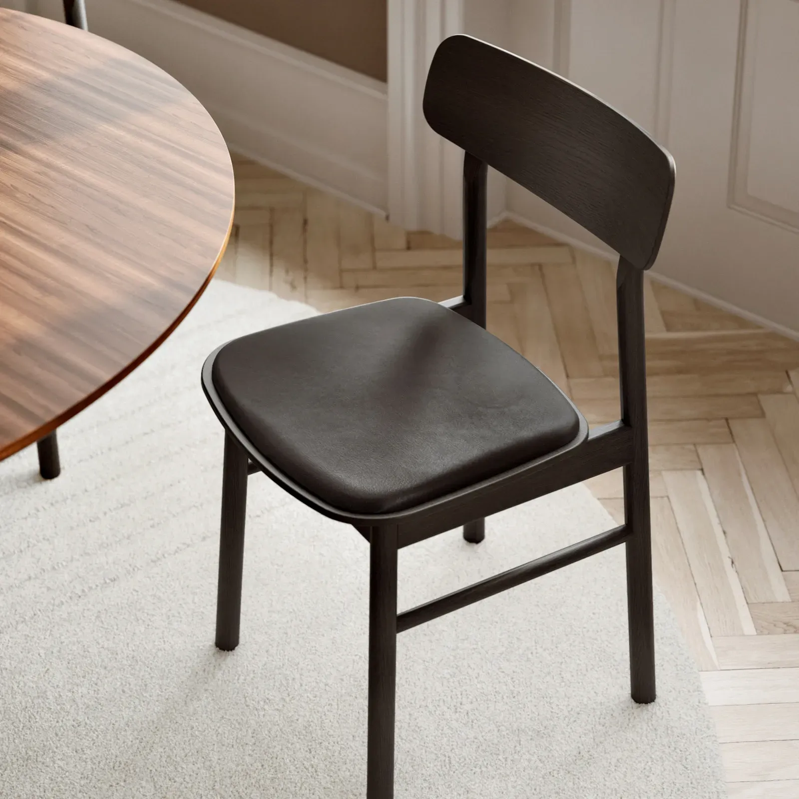 Barstühle Woud, Soma, Schwarz, für Wohnzimmer, Holz, Design - 47.3 - 48.6 - 78.7