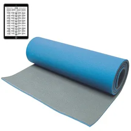 Best Sporting Best-Sporting Yogamatte, blau/grau, 1,3 cm stark, rutschfester Schaumstoff, 200 x 60 cm