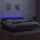 vidaXL Boxspringbett 200 x 200 cm Dunkelgrau