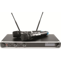Omnitronic UHF-302 Hand Mikrofon-Set Übertragungsart (Details):Funk Metallgehäuse