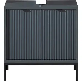 MID.YOU Waschbeckenunterschrank, Grau, Kunststoff, 1 Fächer, einzeln stellbar, 60x60x32 cm, stehend, Badezimmer, Badezimmerschränke, Waschbeckenunterschränke