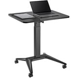 Maclean Brackets Maclean MC-453 Mobiler Laptop-Schreibtisch mit Pneumatischer Höhenverstellung Laptoptisch mit Rollen, 80x52 cm, max. 8 kg, Höhenverstellbar max. 109 cm (Schwarz)