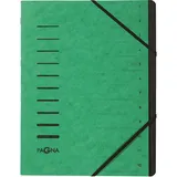 Pagna Ordnungsmappe Ordnungsmappen 12 Fächer grün