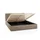 FEDVE Polsterbett Doppelbett Riberia Slim Bett mit Bettkasten 160x200 - Braun
