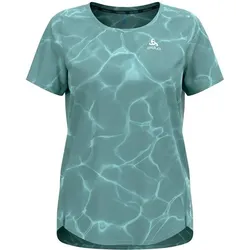ODLO Damen T-Shirt ZEROWEIGHT CHILL-TEC PRINT, arctic, M