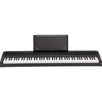 KORG B2N Digitalpiano, Keyboard, E-Piano, (mit leichtgängiger Tastatur, Notenpult, Dämpferpedal und Lernsoftware), USB Midi/Audio-Anschlüsse, schwarz