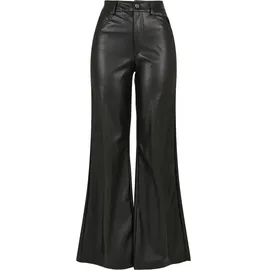 URBAN CLASSICS Faux Leather Wide Leg Hosen Black 29