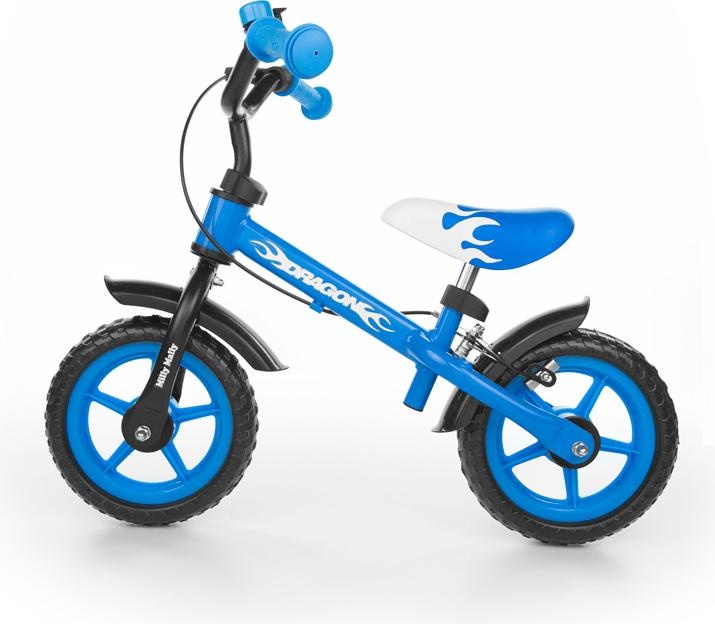 Mally Balance bike Milly Mally DRAGON with brakes and bell Blue (Blue)