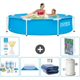Frame Pool Rund - 244x51 Cm - 7-teilig  S115