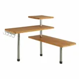 5five simply smart Eckregal 3 ebenen bambus edelstahl - 5five
