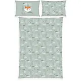 Baby Best Babybettwäsche babybest Nordic Forest, Flanell, 2 teilig, mit tollem Wendemotiv bunt