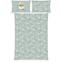 Baby Best Babybettwäsche babybest Nordic Forest, Flanell, 2 teilig, mit tollem Wendemotiv bunt