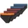 SCHIESSER 95/5 Rioslip Schwarz/Rot/Orange 2XL 5er Pack