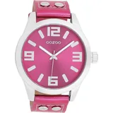 Oozoo Damen Armbanduhr Timepieces Analog Damenuhr in rund C1078 (46mm)