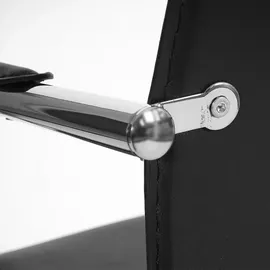 Mendler 2er-Set Esszimmerstuhl Samara, Freischwinger Küchenstuhl Lehnstuhl Stuhl, Stahl - schwarz