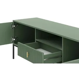 alasans Maglione TV-Lowboard 154 cm Grün/Schwarz Spanplatte