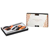 HEIMwert Profi Zackenscheren 2er Set Zickzackschere aus hochwertigem Edelstahl für Zackenschnitt Wellenschnitt in Geschenkbox inkl. Garnschneider als Bonus