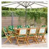 vidaXL Gartenstuhl 51 x 51 x 91 cm grün 8 St.