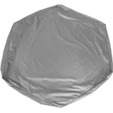 Sechseckige Sandkastenabdeckung, Sandspielzeugabdeckung, wasserdichte Poolabdeckung mit Kordelzug für den Garten, grau