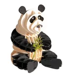 Fridolin 11661 3D-Papiermodell Panda