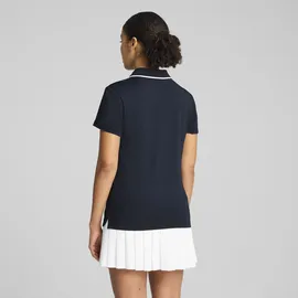 Puma Poloshirt "CLOUDSPUN Bridges Kurzärmeliges Golf-Polo Damen", Damen, Gr. XS, blau (deep navy blau), Obermaterial: 94% Polyester, 6% Elasthan. Rippe: 100% Polyester. Einsatz: 100% Polyester, clean, regular fit, Shirts