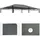 MCW Ersatzbezug Dach Pergola Pavillon Calpe 5x3m Grau 4,8 x 2,8 m