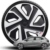 Radkappen Radblenden ST PRO Silver Black 13" 14" 15" 16" 17" 18" 19" Zoll NEU (18 Zoll)