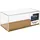 HMF 46874 Acryl Vitrine mit Holzsockel für Modellautos, 34 x 16 x 14 cm,