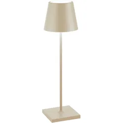 ZAFFERANO LED-Tischlampe POLDINA PRO 38 cm Sand