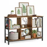 Relaxdays Bücherregal 80 x 33 x 120 cm Schwarz