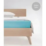 FLEURESSE Colours 009100 Mako-Satin 160 x 200 cm eisblau