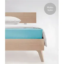 FLEURESSE Colours 009100 Mako-Satin 160 x 200 cm eisblau