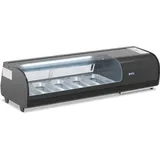 Royal Catering RCKV-132/40-SH Sushi-Theke/Kühvitrine 52 L - GN 5 x 1/3 - Beleuchtung -