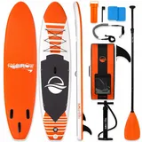SereneLife Stand Up Paddling Board Set, SUP Board Komplettes Zubehör, Stand Up Paddle Board für Kinder & Erwachsene, Surfbrett & Tragetasche, Paddle Set Anti-Rutsch mit Pumpe, Auflasbares Paddelbrett
