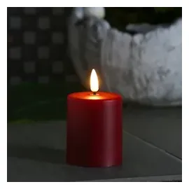 MARELIDA LED Mini Kerze 10 cm rot