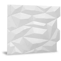 OEM Wandpaneel 3D Profhome Glacier Matte White 6 St. 60 x 61 x 3 cm