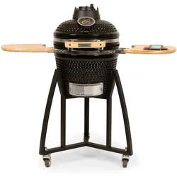 Patton Kamado Grill Holzkohlegrill "Premium", Grill Ø34cm, Schwarz