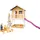 Axi Marc Spielhaus Braun - Weiß mit Lila Rutsche 212 x 432 x 293 cm