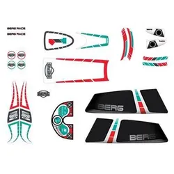 BERG Gokart Stickerset Aufkleber Race ERSATZTEIL