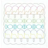 OM System Olympus Thread Sashiko Stickpackung Hana Fukin Pop Designs Kerzen Stoff bedruckt