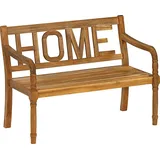 Dehner Gartenbank Home, 2-Sitzer, braun