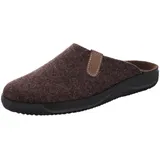 ROHDE Herren Hausschuh Softfilz Pantoffel in Komfortweite Soltau-H 2782, Größe:42 EU, Farbe:Braun - 42