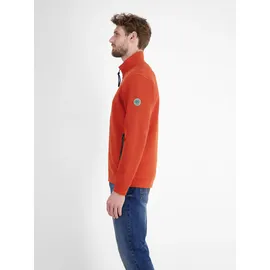 Lerros Sweatjacke in weicher Strukturqualität - Scandinavian Red - XXXL