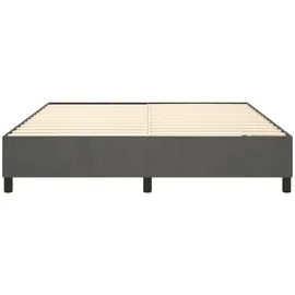 vidaXL Boxspringbettgestell 200 x 200 cm Dunkelgrau