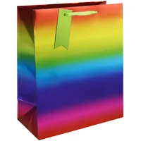 Clairefontaine 6x Geschenktasche, Regenbogen, 26,5x14x33 cm Mehrfarbig 35498-2C