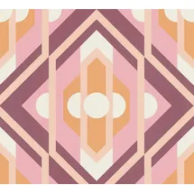 A.S. Création Retro-Tapete 70er Jahre 0,53 x 8,5 m -Tapete-Vintage mit Caro-Muster in Rosa, 395311