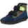 Leguano Barfußschuh LEGUANO "LEGUANITO SCIPPO", Kinder, Gr. 26, blau (blau, grau, braun), Textil, Schuhe Barfußschuh, Klettschuh, Bequemschuh, Flat mit verstellbaren Klettverschlüssen