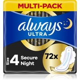 Always Ultra Secure Night mit Flügeln, 72 St.