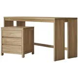 Tikamoon Kinderschreibtisch Eden 160 cm Eiche beige