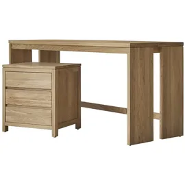 Tikamoon Kinderschreibtisch Eden 160 cm Eiche beige